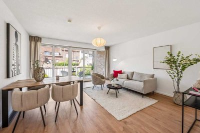 Sofort einzugsbereit: Frisch modernisierte 3-Zimmer-ETW mit großem Balkon in bester Lage von Hüls