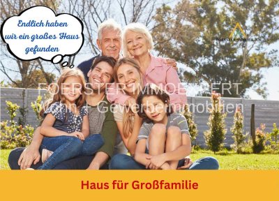 F.Großfamilie,3Wohnmöglichkeiten,1-2FH m.Aussicht,
Wfl.ca.230m²,730m²Grd,inkl.Baugrundstück,Garage,