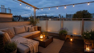 Stilvolles Dachgeschossjuwel mit Galerie und zwei Terrassen über den Dächern Wiens | ZELLMANN IMMOBILIEN