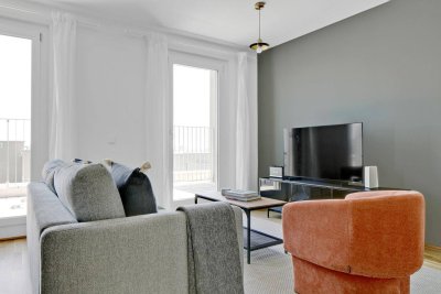 Neubau mit Stil! 3 Zimmer mit Balkon und hipper Wohnküche! Sowie Parkett, Badewanne und Ausblick (VIE189)