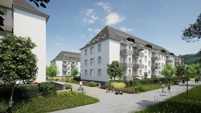 ERSTBEZUG - Helle 2-Zimmer-Wohnung mit Balkon &amp; Eigengarten