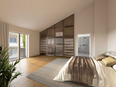 Neubauwohnung mit Penthouse-Charakter. Großzügig und stilvoll.