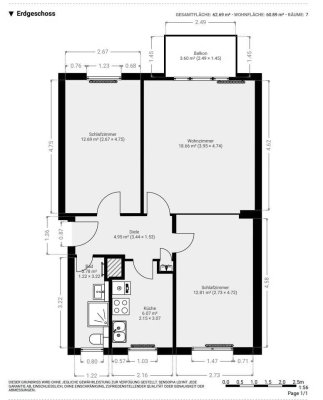 Erstbezug nach Sanierung: 3-Zi.-Wohnung mit Balkon in Berlin-Tempelhof