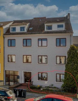 Ansprechende, vollständig renovierte 2,5-Zimmer-Wohnung zur Miete in der Neustadt.