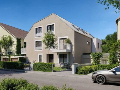 Klein, aber fein: Kompaktes Garten-Apartment im grünen Obermenzing