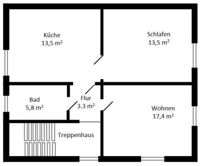 Vermietung 1 OG  - Ravensberger Strasse 5, Vechta