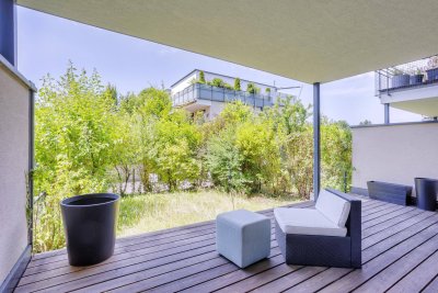 Neuwertige, sehr schöne und ruhig gelegene 3-Zimmer-Gartenmaisonette in Leopoldskron, provisionsfrei