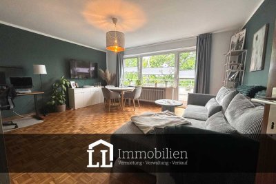 ZUM WOHLFÜHLEN: 3-Zimmer-Wohnung mit großem Süd-West-Balkon.