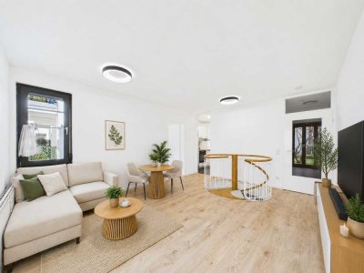 SITULI: Ruhig gelegen in Fasanerie - 3 Zimmerwohnung auf zwei Ebenen mit Terrasse