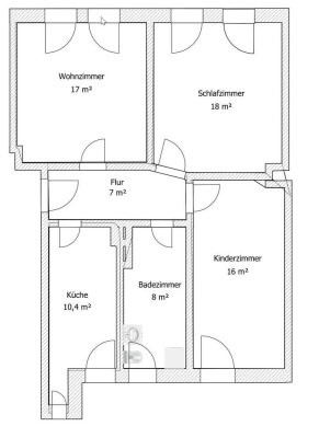 Ansprechende 3-Zimmer-Wohnung zur Miete in Nordhausen