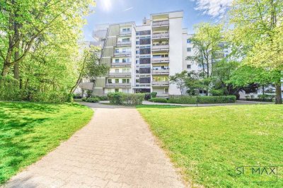 Lichtdurchflutete 2-Zimmer-Wohnung mit 3 Balkonen über den Dächern Germering`s * Top Infrastruktur