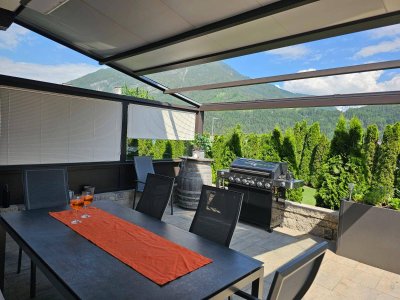 Traumhafte Gartenwohnung mit Panoramablick