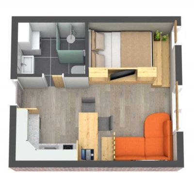 Helle 1-Zimmer Wohnung mit Balkon in Frankfurt-Ginnheim