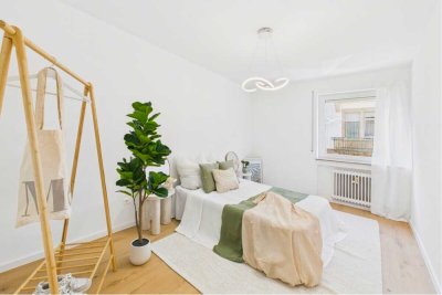 Erstbezug nach Sanierung: helle 2 Zimmer mit Südost-Balkon in Karlsruhe-Durlach