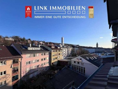Stuttgart-Ost: Vermietete 3-Zimmer-Dachgeschosswohnung in zentraler Lage