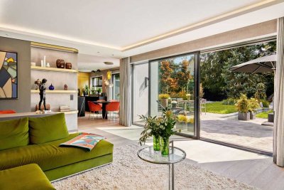 Ästhetisches Design-Domizil mit hinreißendem Garten und viel Privatsphäre