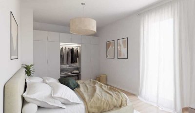 Barrierefreie Wohnung mit sonniger Loggia und extra Arbeitszimmer