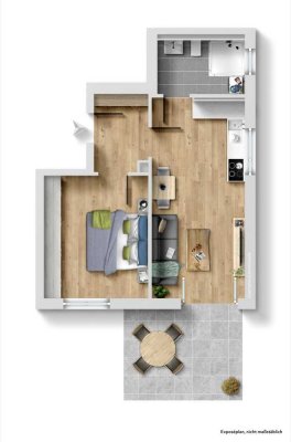 Moderne Neubauwohnung mit Terrasse – KfW-40-Standard im beliebten Augustinviertel