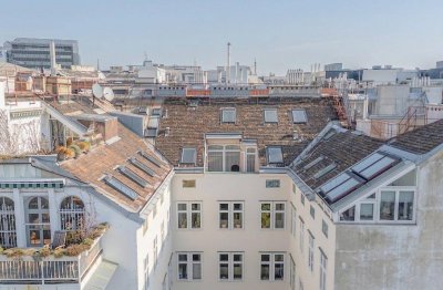 *** Dachgeschoss – Maisonettewohnung mit Garage am Naschmarkt ***