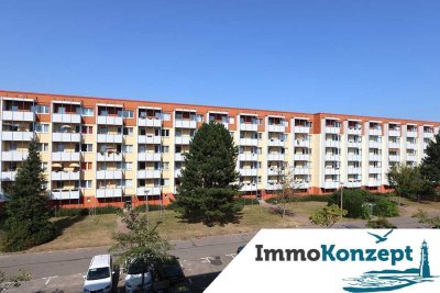 Gepflegte Wohnung, 3 Zi., 55m² Wfl., sonniger Balkon, Stellplatz & Kellerabteil in Greifswald!