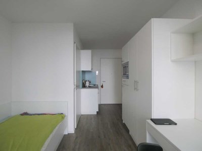 Ihr neues Zuhause – komfortables, teilmöbliertes 1-Zimmer-Appartment mit Balkon und Aufzug!