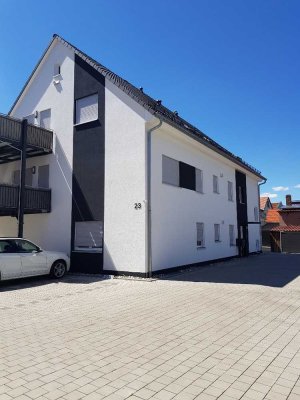 3 Zimmer Wohnung neuwertig und energieeffizient im Zentrum von Hirschaids mit Einbauküche und Balkon