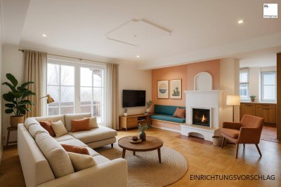 Wohnen mit Mondseeblick: Elegante 3-Zimmer-Wohnung mit großzügiger Terrasse und Eigengarten