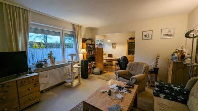 Gemütliches Einfamilienhaus mit großer Dachterrasse auf der Garage, Garten + Gartenhäuschen