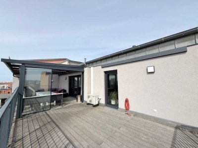 Exclusive 3 Zimmer Masionette Wohnung, Dachterrasse, Wintergarten, Balkon, Klimaanlage