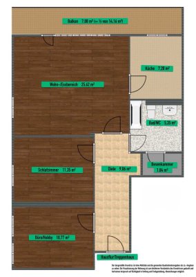 Schöne 3 Zimmer Wohnung in Oberprechtal - beste Hanglage, direkt am Waldrand!