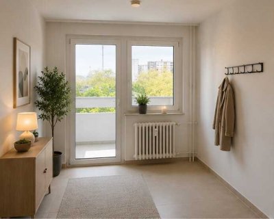 Frisch renovierte 2,5 Zimmerwohnung mit Ausblick