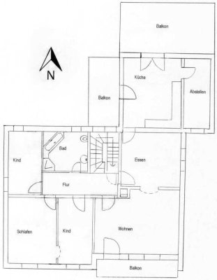 Attraktive 5,5-Zimmer-Wohnung mit 3 Balkonen und Einbauküche in Neumarkt in der Oberpfalz