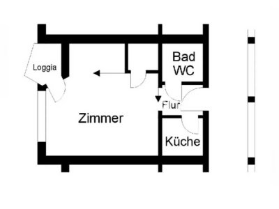 Tauschwohnung: Kompakte Flat in Bremen-Ost zu tauschen