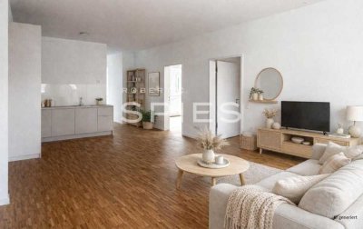 Erstbezug! Attraktive, lichtdurchflutete 3-Zimmer-Neubau-Wohnung mit gehobener Ausstattung