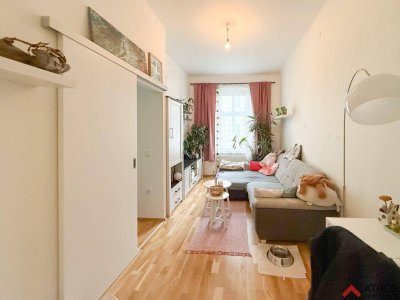 Kompakte 2-Zimmer-Altbauwohnung mit moderner Einbauküche in Urfahr