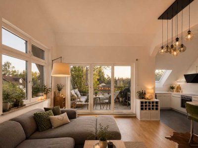 Stilvoll und lichtdurchflutet. Dachterrassenwohnung mit Südausrichtung.