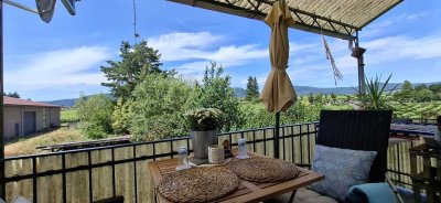 Ruhige Feldrandlage und eigener Garten: Helle, gemütliche 3-ZKB mit Balkon und inklusive Stellplatz