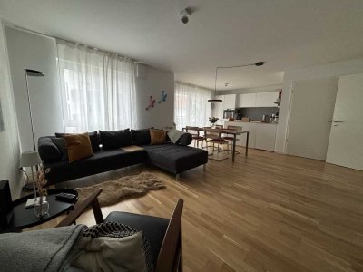 Helle 2-Zimmer-Neubauwohnung mit Balkon und EBK in Ffm-Seckbach