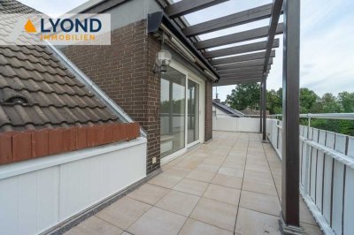Sanierte 2-Zimmer-Wohnung mit großer Dachterrasse in ruhiger Lage von Hamm zu vermieten!