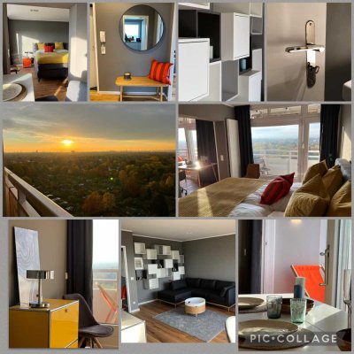 Traumhaftes Panorama-Erstbezug-2 Zi.Whg.-Vollausstatt.-Einbauküche-2 Balkone-Parkplatz-Gr. Flottbek