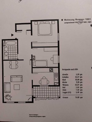 Helle 3-Zimmer Wohnung mit Balkon im 2. OG in Leipzig-Plagwitz