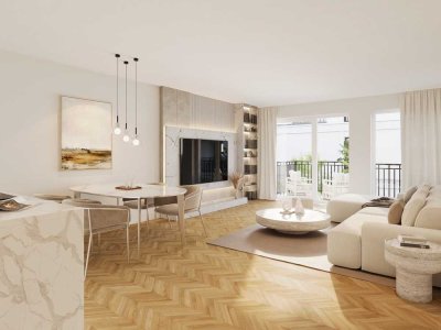 Ruhige Neubauwohnung mit Balkon  im Kö-Karree - nur 80m von der Königsallee entfernt