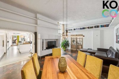 Außergewöhnliches Loft! 3,40m Decken! Patio! Ebenerdig!