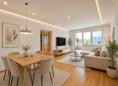 Wohnen im Grünen und bestens angebunden an Wien | GRÜNBLICK in den ruhigen Innenhof | Süd-West-Loggia | inkl. Stellplatz