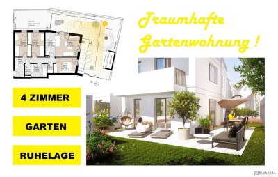 PROVISIONSFREI | Wohnen im Villenviertel | 4 Zimmer Wohnung mit Eigengarten &amp; Terrasse (EG) | Hochstraße | Fertigstellung Mitte 2025 (Gebäude C - Top 2)