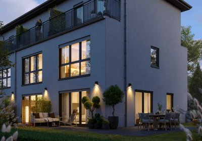 Courtagefrei & effizient: Neubau-Mittelreihenhaus mit Dachterrasse & Carport in Hamburg-Meiendorf