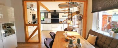 = H =  GROSSE MAISONETTE-WOHNUNG SAMT GARTEN- GRUNDSTÜCK, TERRASSEN, POOL IN VOHWINKEL! = H =
