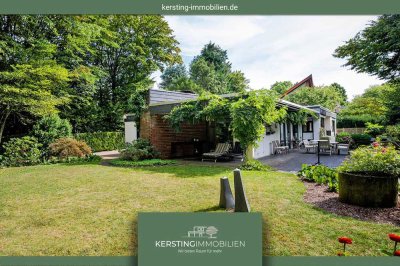 Großzügiger Bungalow mit Privatsphäre in brillanter Lage zwischen Stadtwald und Musikerviertel