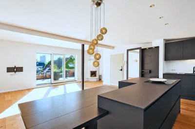 Design- Penthouse mit spektakulärer Dachterrasse