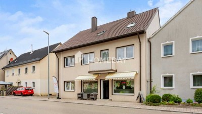 Saniertes Mehrfamilienhaus mit 2 WE, einer Gewerbeeinheit und Garage in Bechhofen